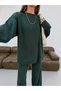 Women's Crew Neck Oversize Sweater-Pants Knitwear Women's Bottom-Top Set - 4