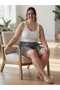 Plus Size Lycra Viscose Combed Cotton Pocket Shorts - 3