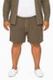 Large Size Men's 100% Cotton Muslin Khaki Shorts Loose and Comfortable Fit