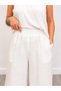 679 Wide Leg Trousers with Scallop Detail, Elastic Waist, Tencel Fabric - 6