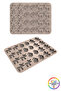 Silicone Chocolate Cookie Mold with Santa Claus, Deer and Gingerbread Man Figures, 24 Cavities, Christmas - 4