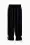 Tie-detail balloon trousers - 5
