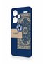 Redmi Note 13 Pro Plus Compatible Blue Ethnic Carpet Pattern Silicone Case - 4