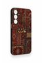 Samsung A55 Compatible Vintage Carpet Patterned Silicone Case - 4