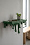 Decorative Dripping Venom Wall Shelf - Modern Melting Design Hidden Mount Shelf (24X12 cm) - 2