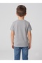 Grey Football Heartbeat Graphic Kids T-Shirt - 3
