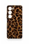 Vivo Y19S Compatible Dark Leopard Leather Patterned Silicone Case - 2
