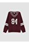 Patterned Girls' Knitwear Sweater - 2