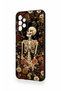 Samsung A23 Compatible Flower Skeleton Pattern Silicone Case - 4