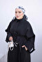 Black Oversized Tunic with Waist Belt and Pockets - 3