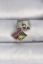 316L Steel Silver Color Dangle Ledger Figure Nomination Charm