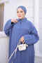 Indigo Buttoned Long Loose Tunic - 3