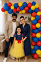 45Pcs Yellow Red Blue Metallic Birthday Balloon Chain Adhesive Concept Party Sonic Snow White