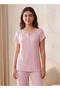 Pyjama Set Ribbed Top & Trousers - 3