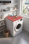 Clothes Dryer Top Organizer Mat Liquid-Proof Cover Pomegranate Flower - 2