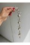 Women's Silver Color Belt with Mussel Shells and Stars on Chain - 3