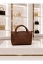 Women's Bitter Brown Mini Bag, Stylish Daily Hand and Shoulder Bag with Crossbody Strap - 7