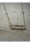 Gold Movable 3 Stone Necklace - 2