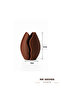 Coffee Bean Design Decorative Vase – Brown 15 cm 3D Printing - 8