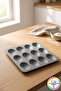 Silicone Sea Shell Cake Mold 12-Cavity Madlen Cookie Mold Platinum Silicone 24.5 cm - 3