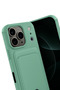 Aconcept iPhone 17 Pro Kelvin Silicone with Business Card Holder - (65104) Green - 3