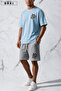 Be Kind Printed Plus Size Unisex T-Shirt & Grey Shorts Set - 3