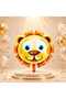 27 Inch Lion Figured Foil Balloon Large Size Helium Compatible Birthday Safari Jungle Party Decoration - 2
