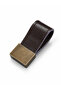 Genuine Leather Furniture Handle Drawer Knob Brown - Brass Look Cabinet Door Handle - 5
