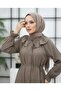 Collar Tunnel Dress-Smoke - 3