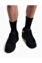 Men's Low-Top Black Sneakers with Suede and Mesh Detailing - 2