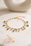 Colorful Zircon Stone Drop Model Dangle Anklet - 4