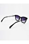 Celeste Women's Fashion Sunglasses | Gloss Black Frame with Purple Gradient UV400 Lenses - 2