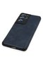 Aconcept Galaxy S21 Ultra Case Loop Leather Silicone (214445) - Navy Blue - 4