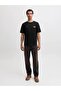 Men's Logo Detailed Crew Neck T-Shirt - Rush - 2