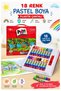 Pastel Crayons 18 Colors 1 Pack in Plastic Bag Pritt Pastel Crayons 18 Pack in Bag Bright, Vibrant and Colorful R