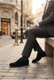 97044 Black Suede Groom Shoes Suit Shoes Men's Shoes - 4