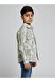 Boys Olive Abstract Printed Casual Shirt - 3