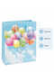 23X18 cm Imported Balloon Themed Gift Paper Bag Blue 5 Pieces
