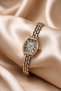Eleganza Women's Gold & Silver Steel Band Vintage Roman Numeral Oval Case Quartz Wristwatch – Old Money Style, Premium Minimal Design - 6