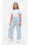 Girl's Wide-Leg Pleated Pants / Children's Wide-Leg Pants / Patterned Pleated Pants - 4