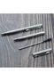 black Pocket Stainless Steel Ballpoint Pen 0.7mm Black Blue Ink Refill Portable Mini Metal Ballpen S - 5