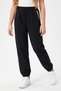 Girl's Pocket Piping Detailed Elastic Cuffed Straight Unprinted Sweatpants - 2