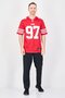 x NFL Men Loose Fit Short Sleeve San Francisco 49ERS Bosa Baseball Jersey, Red - 4