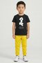 Kids Boy Graphic Print Short Sleeve Outdoor T-Shirt, Black