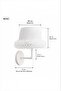 Tütü Masal White Ruffled Wired Wall Sconce – Decorative Lighting for Children's Room and Bedroom - 3