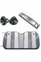 Nhr-Hlss Car Front Windshield Sunshade Foldable Auto Sunshade Suitable for All Vehicles (143300) Models - 3