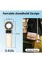 Handheld Portable Turbo Fan, Foldable Mini Desk Fan with Cooling Plate, USB Rechargeable Battery Personal Fan with LED Display for Indoor/Outdoor/Travel (Beige) - 4