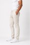 Men's Beige Slim Fit Jogger Pants Lace-Up Waist Flexible Fabric Daily Comfortable Cut - 2
