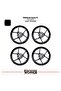 Honda Pcx Wheel Rim Strip – Half Rim Cover & Pcx Lettering Sticker Set - 2