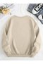 Women's Mink Flower Bunch Printed Oversize Sweatshirt - 2